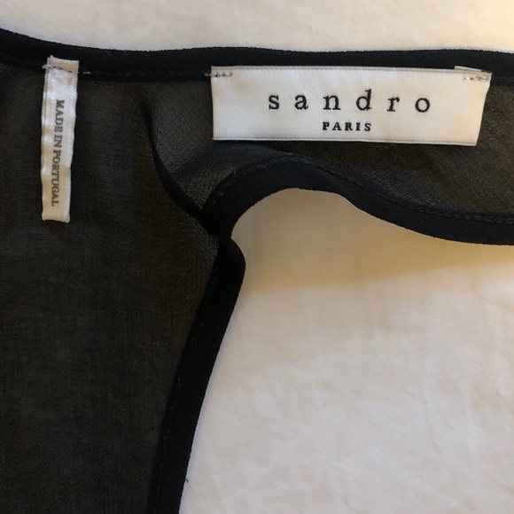 Sandro Paris Black Tee - Picture 6 of 8
